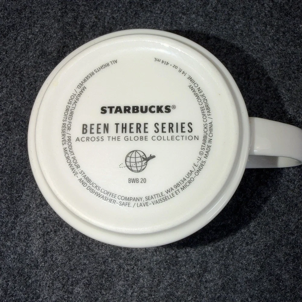 Starbucks Been There Series Canada Mug Red Interior 14oz Coffee Tea Cup